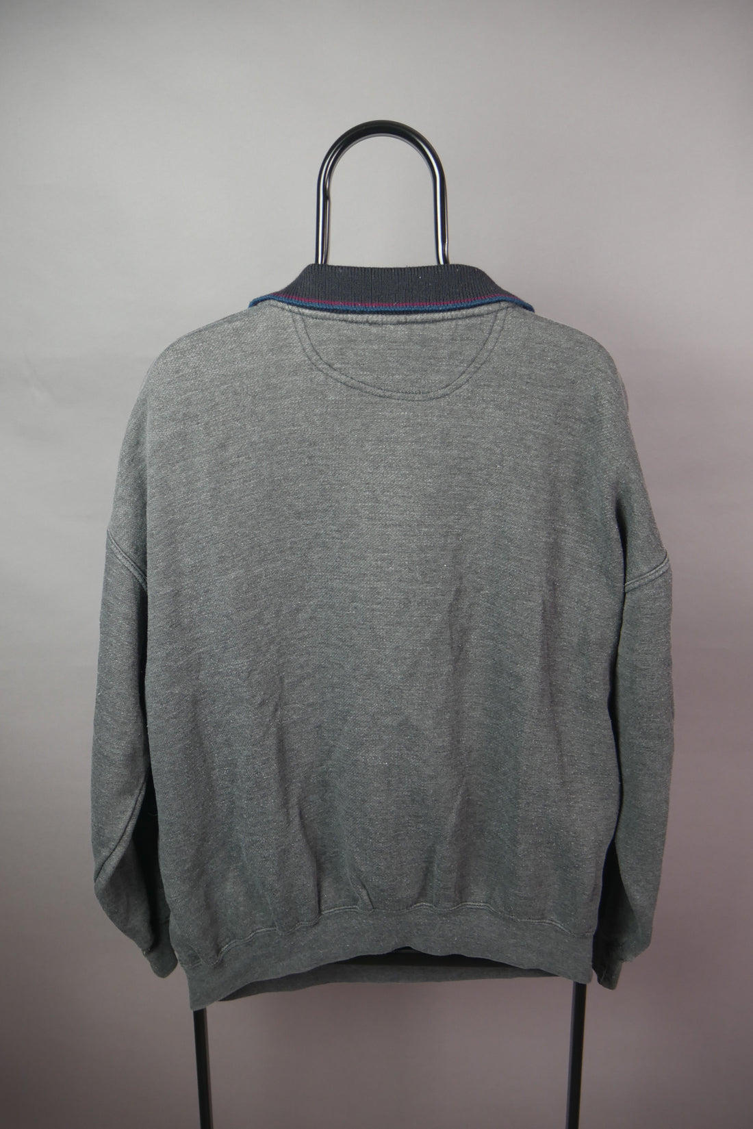 The Vintage Geometric 1/4 Button Up Sweatshirt (M)