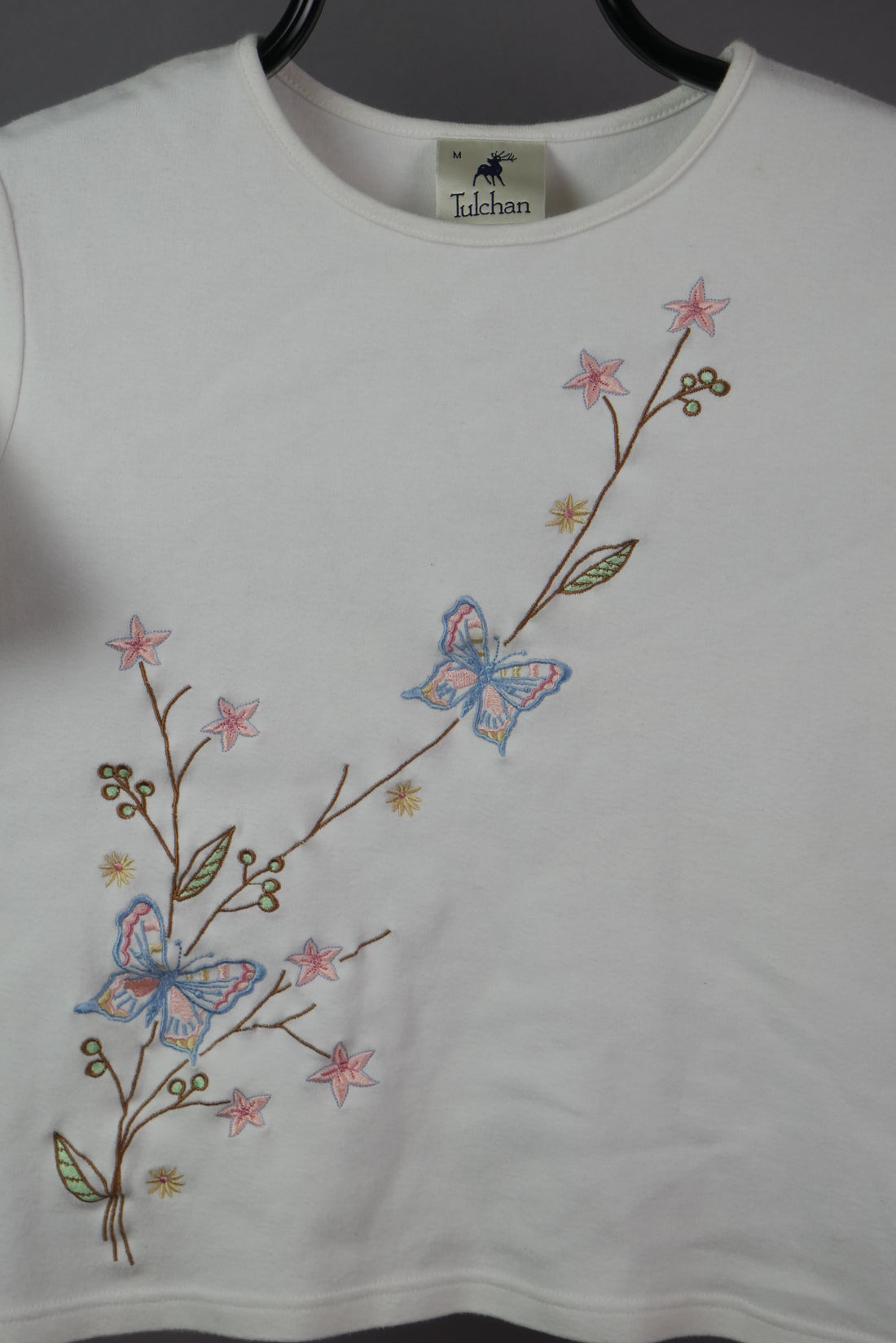 The Embroidered Butterfly T-Shirt (XS)