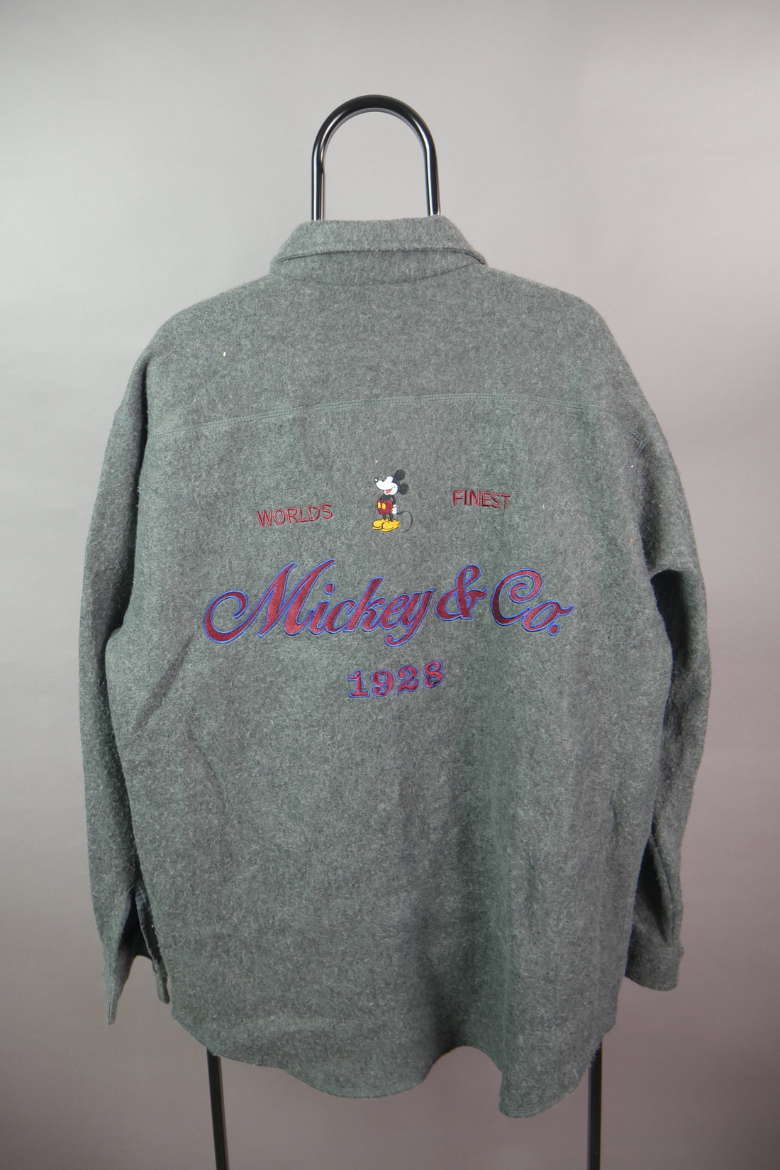 The Vintage Mickey Mouse Embroidered Shacket (L)