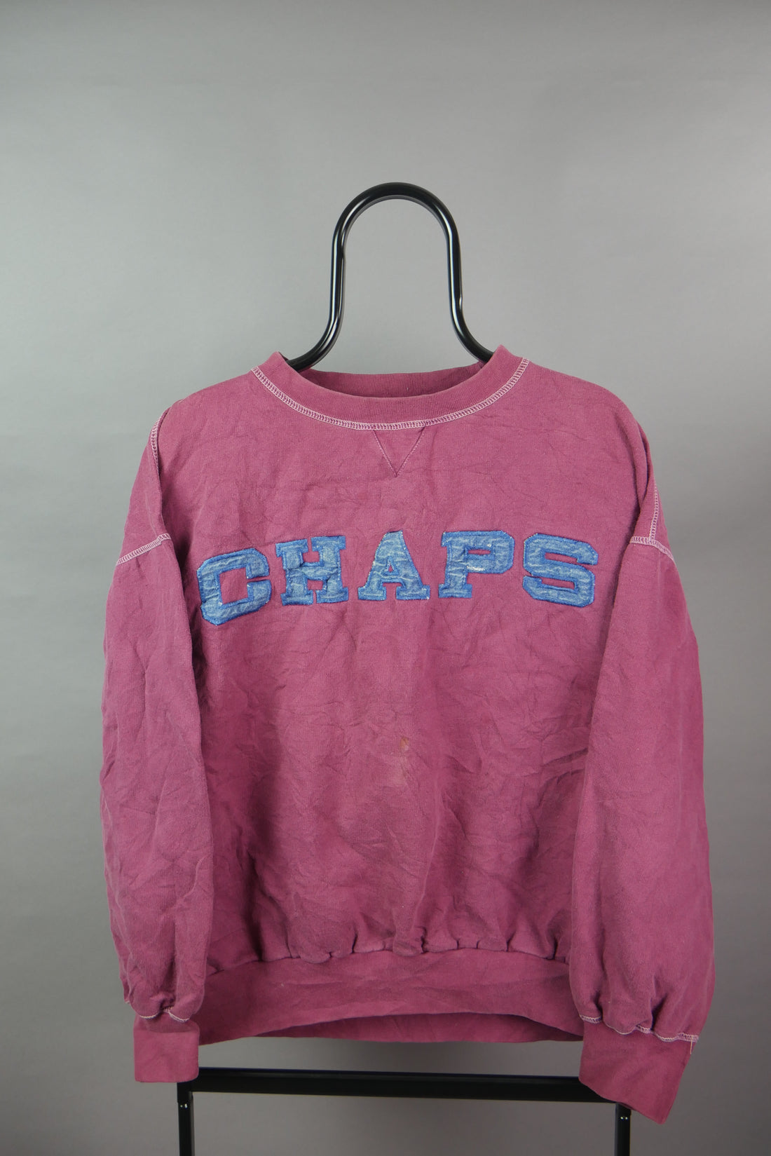 The Vintage Ralph Lauren Denim Chaps Spellout Sweatshirt (Womens S)