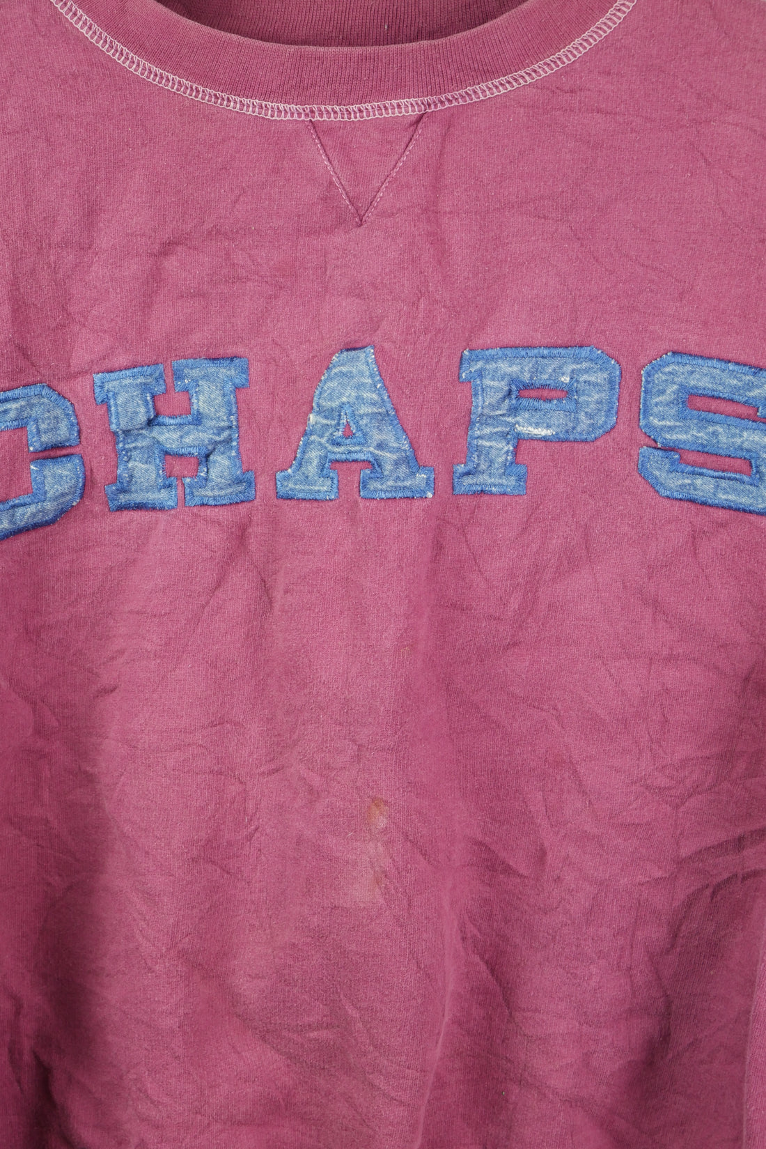 The Vintage Ralph Lauren Denim Chaps Spellout Sweatshirt (Womens S)
