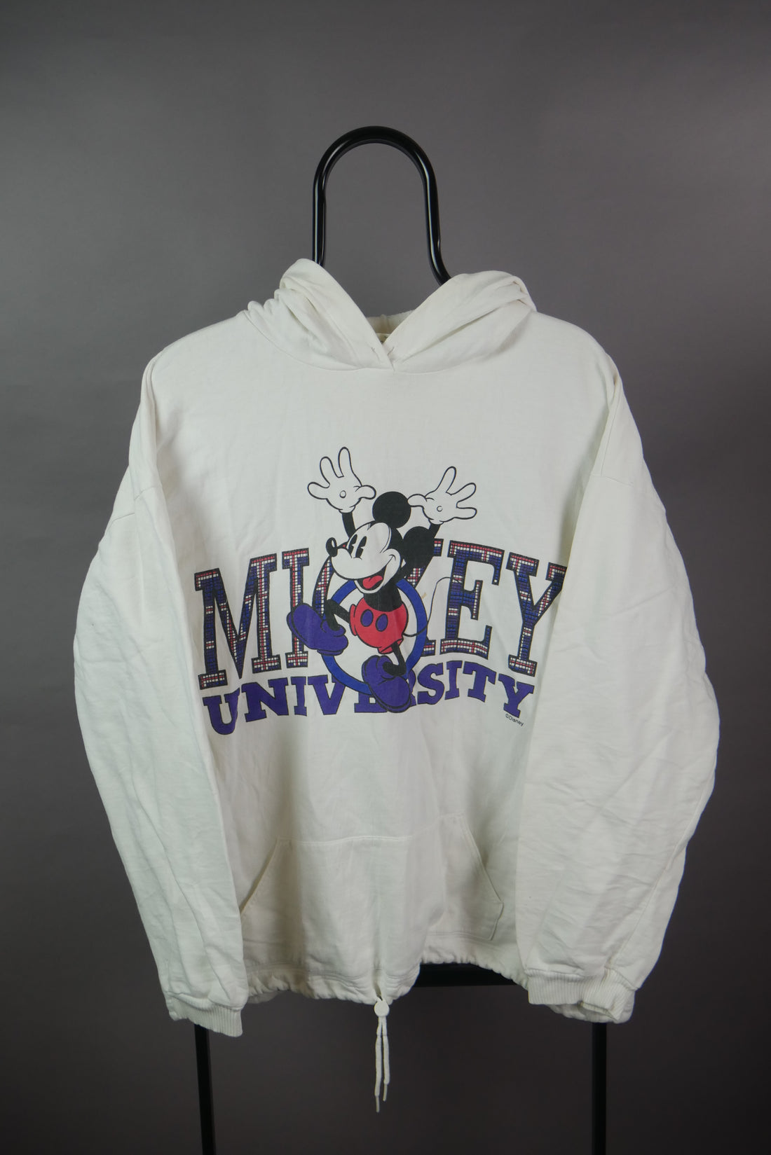 The Vintage Mickey University Hoodie with Drawstring (L)