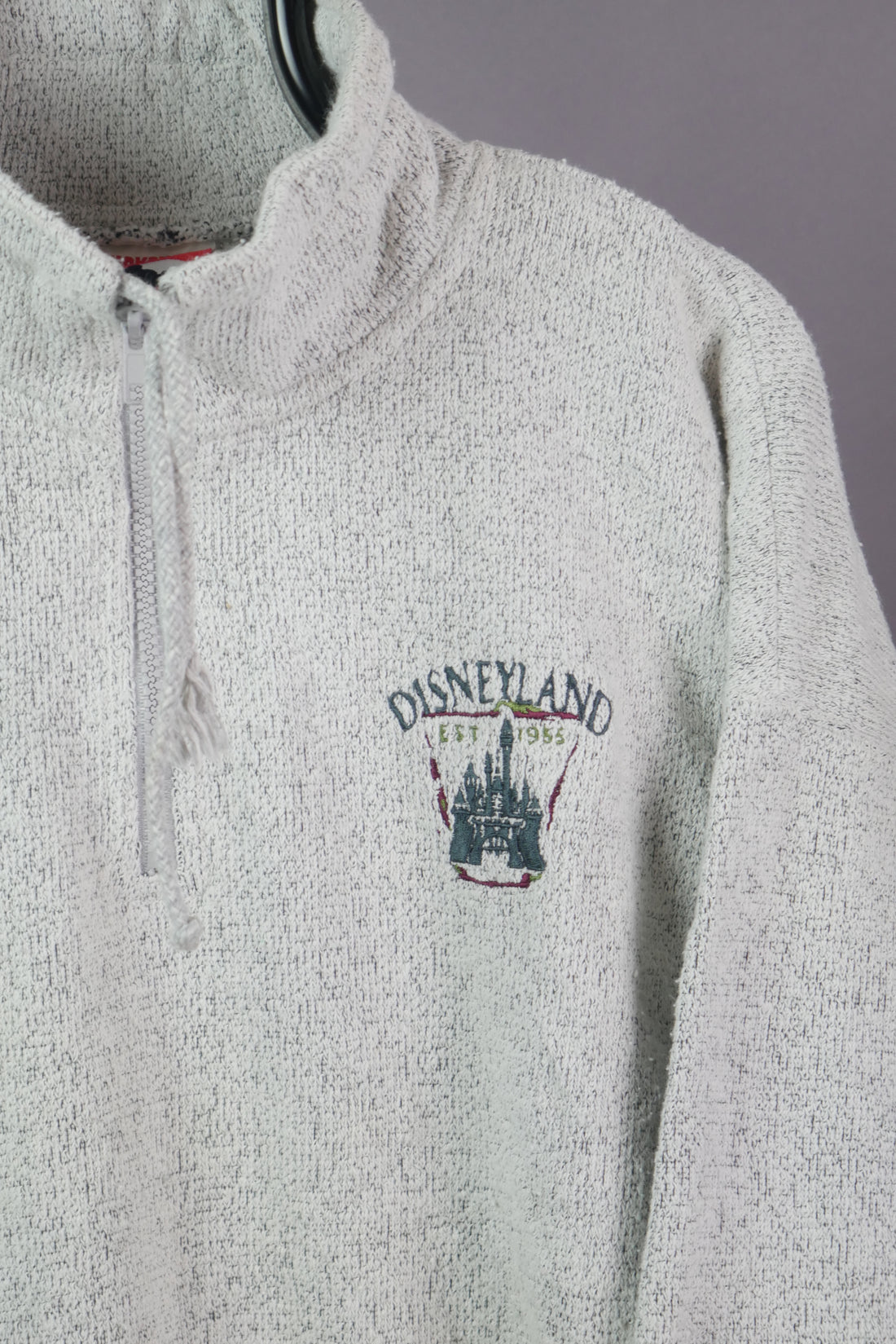 The Disneyland Embroidered 1/4 Zip Knit (L/XL)