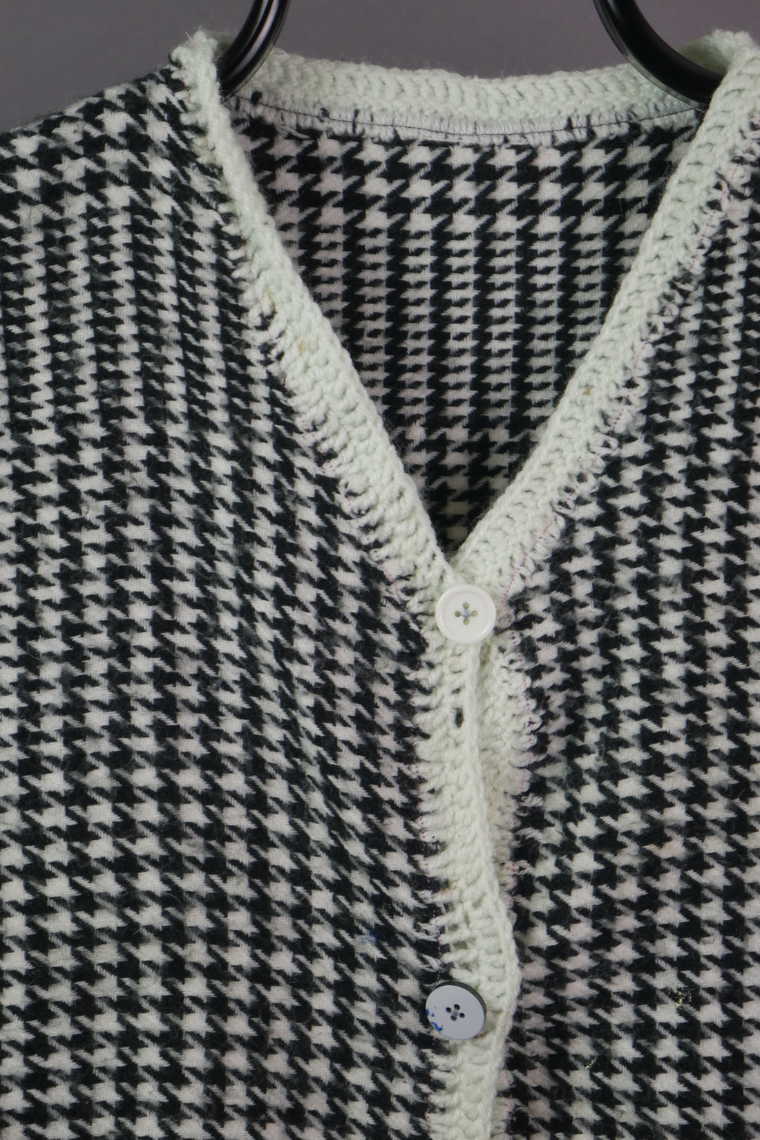 The Handmade Houndstooth Knit Vest (Women's S)