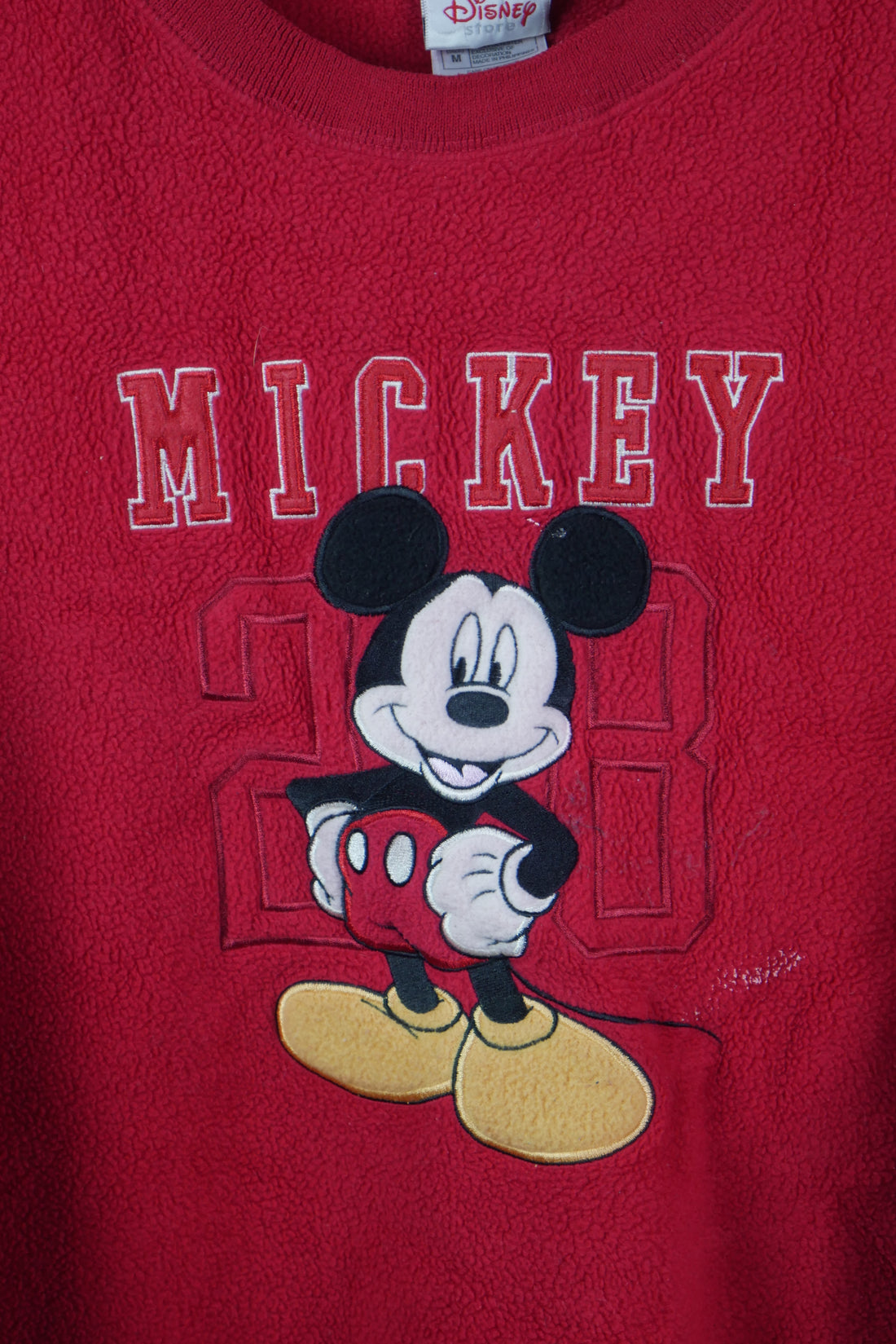 The Vintage Mickey Embroidered Fleece Sweatshirt (M)