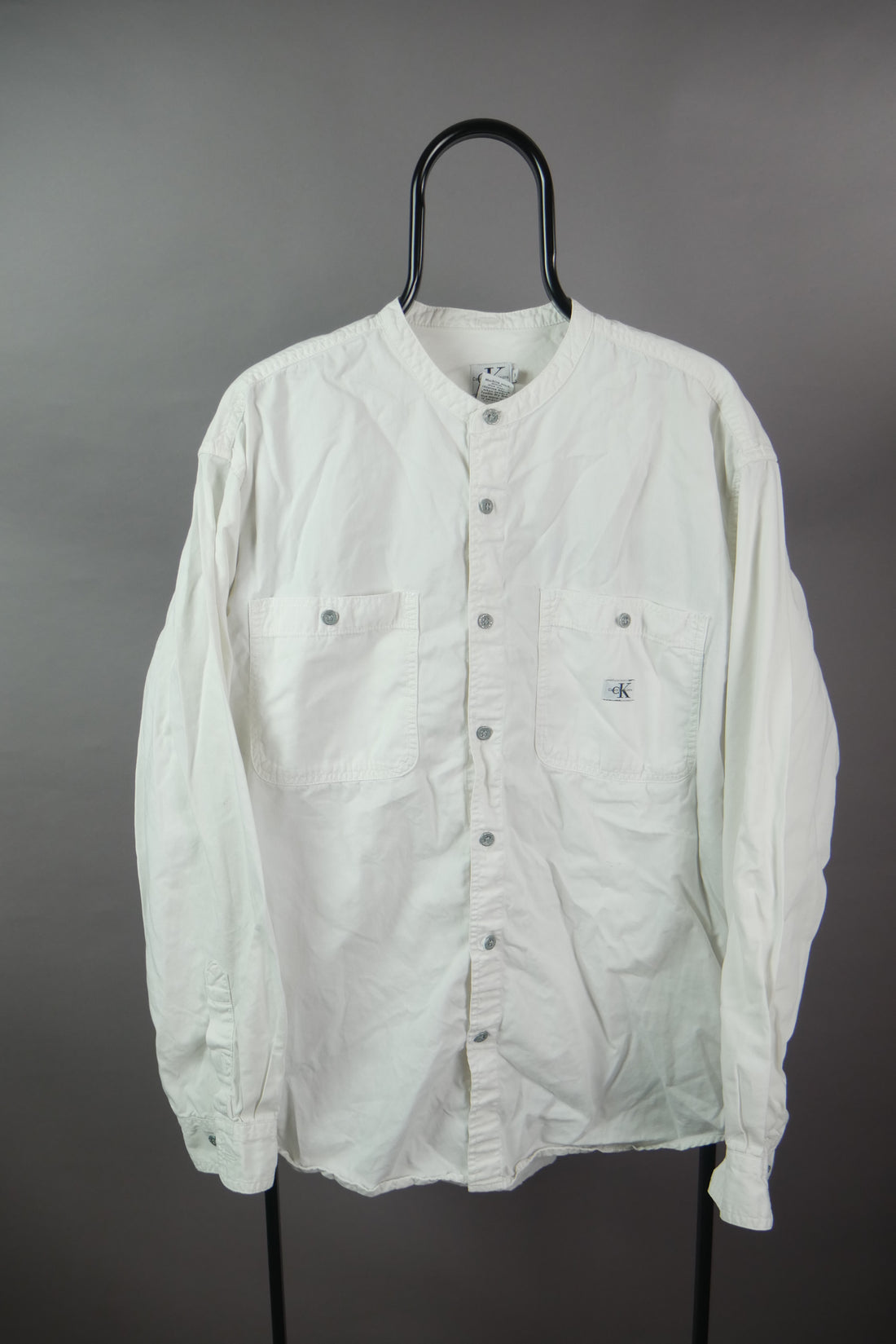 The Vintage Calvin Klein Grandad Collar Shirt (XL)