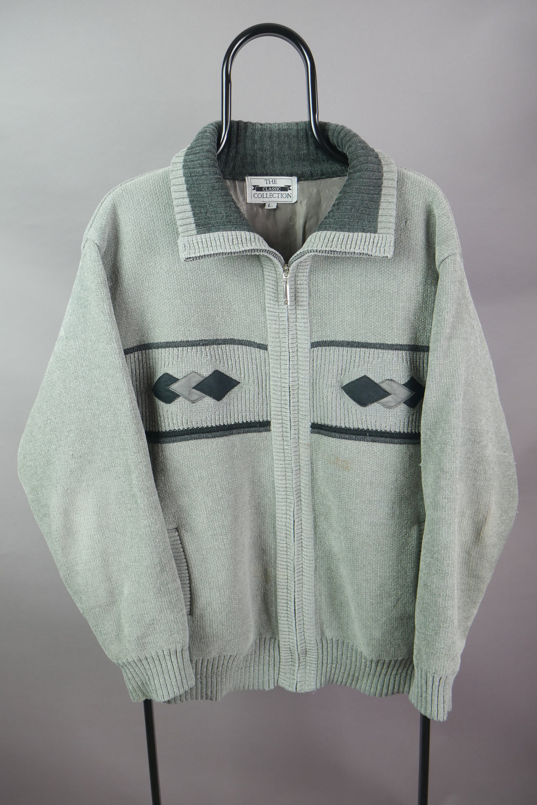 The Full Zip Grandad Sweatshirt (M)