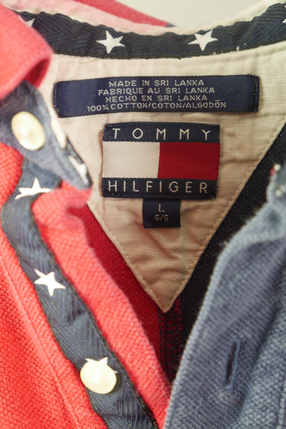 The Tommy Hilfiger Colourblock Polo Shirt (L)