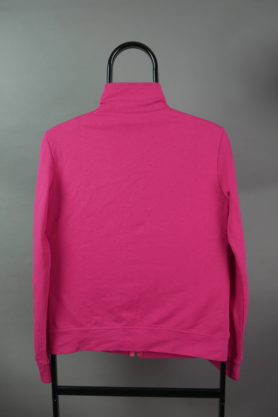 The Adidas Bootleg Hot Pink Zip Up Sweatshirt (Women's M)