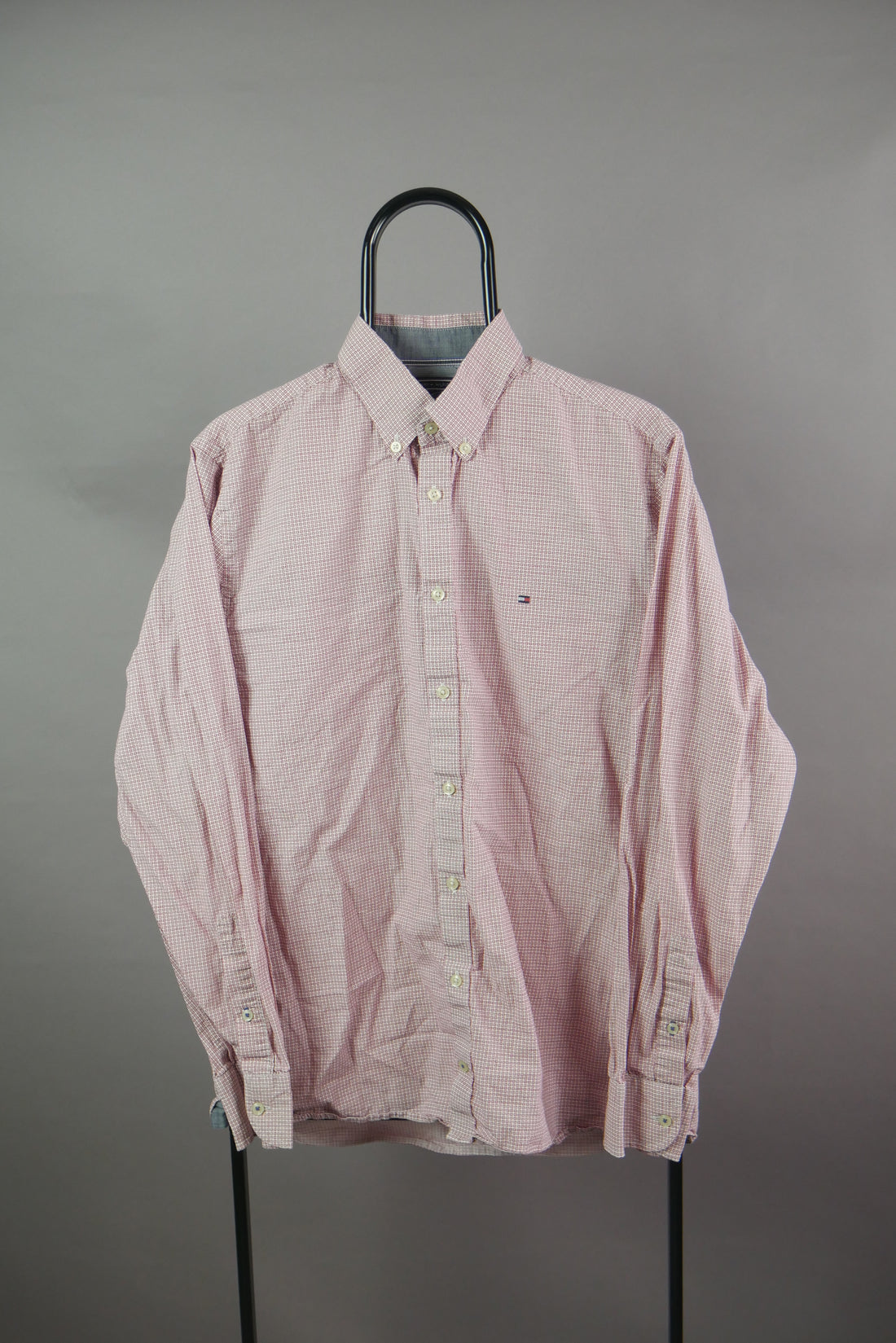 The Tommy Hilfiger Geometric Print Long Sleeve Shirt (L)