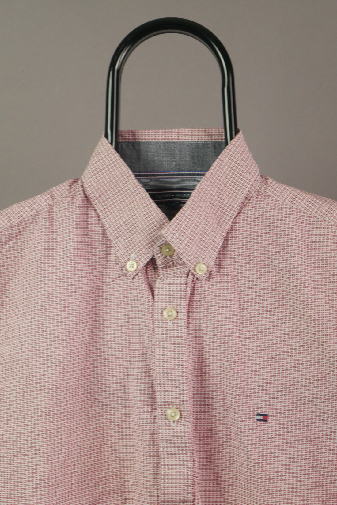 The Tommy Hilfiger Geometric Print Long Sleeve Shirt (L)