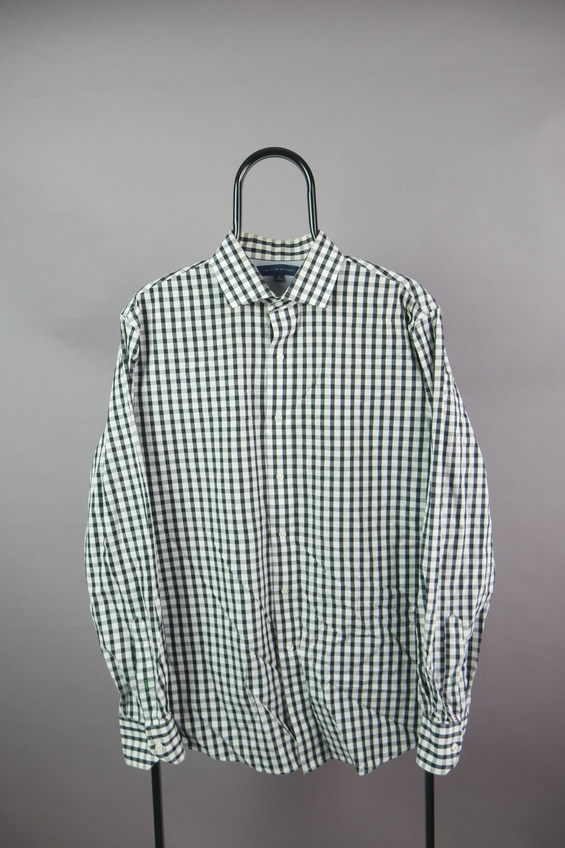 The Tommy Hilfiger Gingham Long Sleeve Shirt (M)