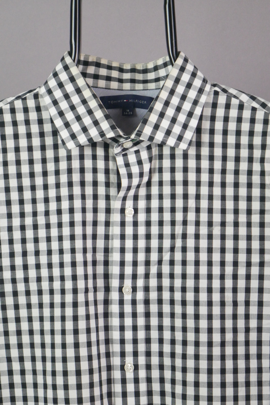 The Tommy Hilfiger Gingham Long Sleeve Shirt (M)