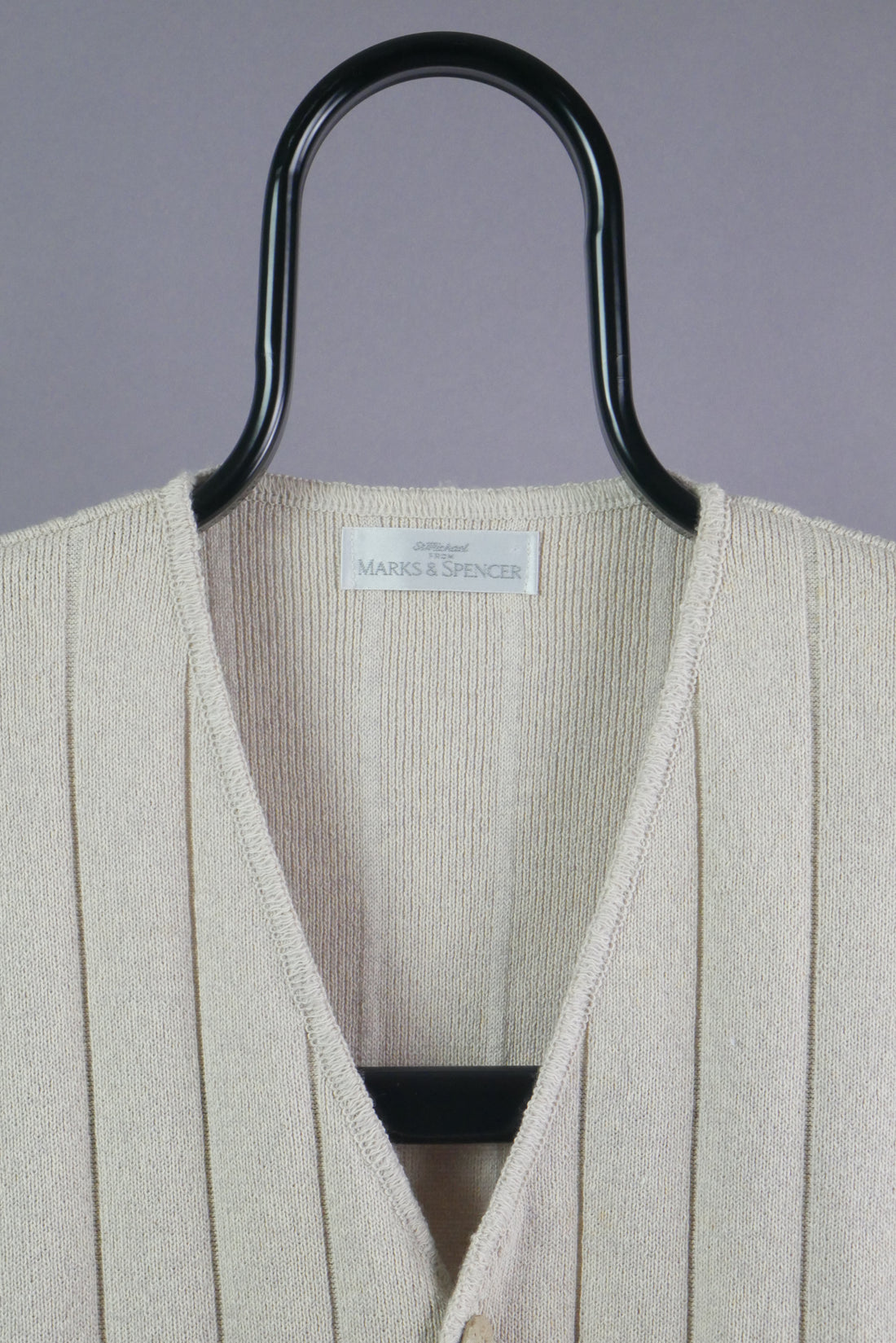 The Vintage Button Up Sweater Vest (XL)