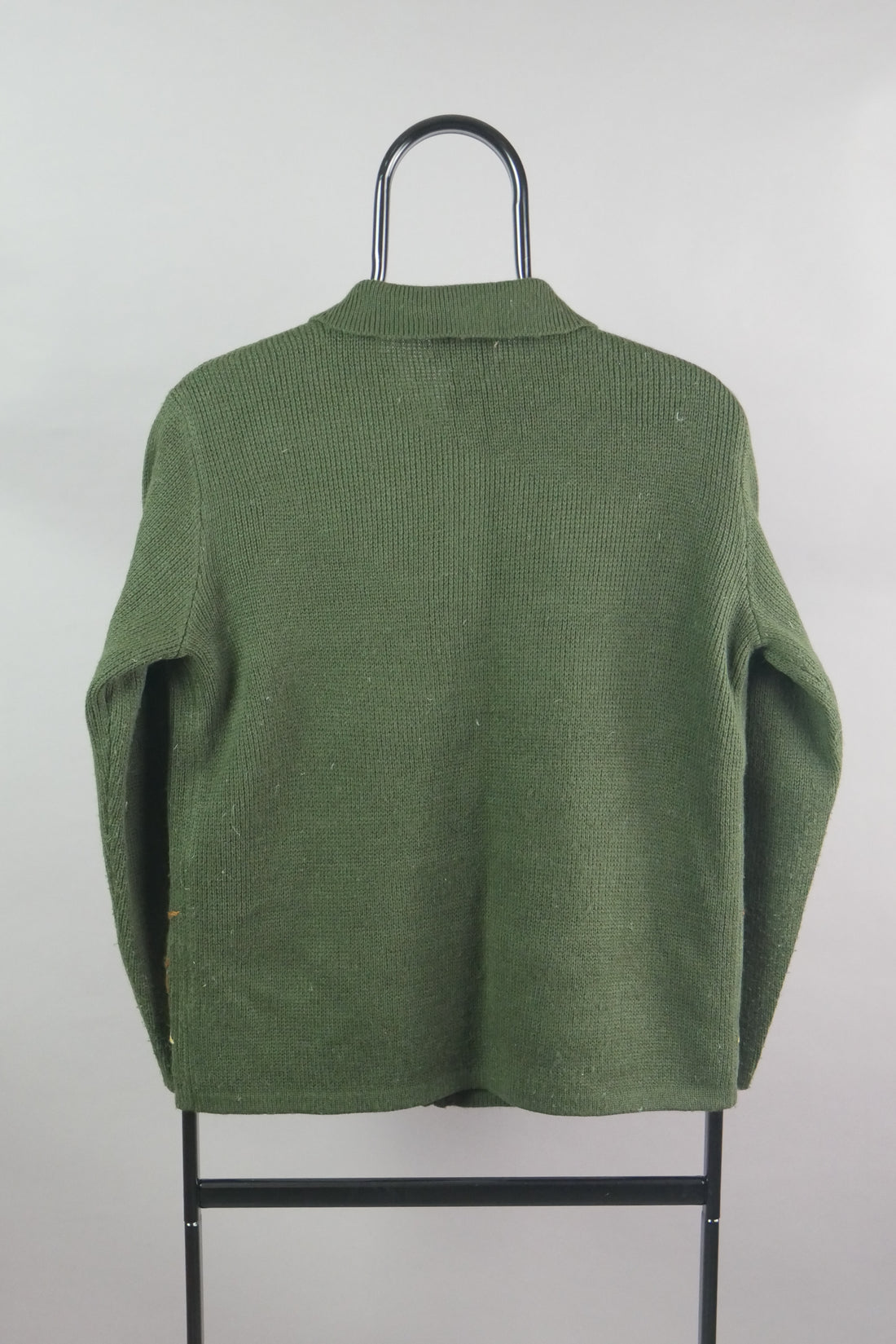 The Vintage Leaf Knit Zip Up Cardigan (S)