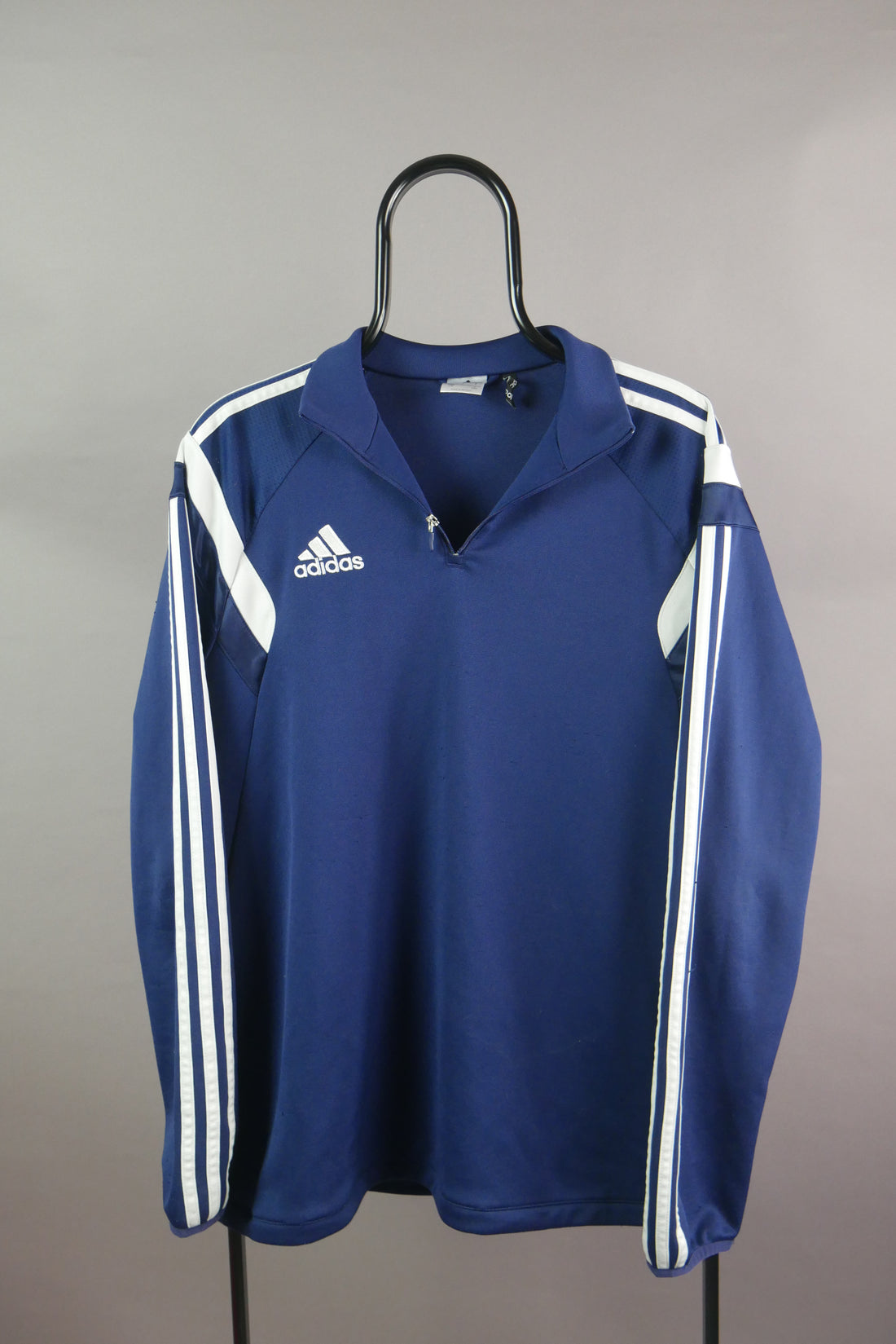 The Adidas Embroidered 1/4 Zip Sweater (L)